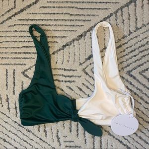 NWT Tori Praver Raven Bikini Top Small